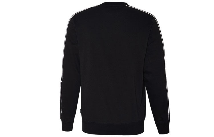 Converse All Star Track Crew Fleece Sweatshirt 'Black' 10018257-A01