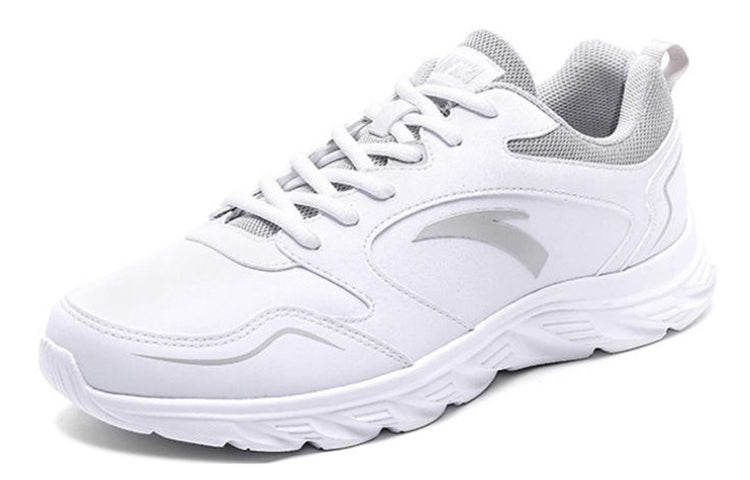 ANTA Running Series Sneakers Leather 'White Grey' 912245515-4
