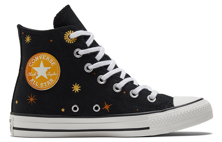 (WMNS) Converse Chuck Taylor All Star 'Black Yellow' A02885C