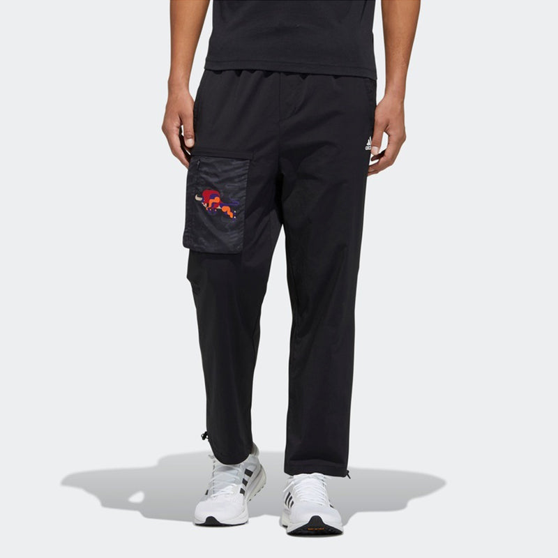 adidas CNY Men's Woven Workwear Sweatpants Black GP0879