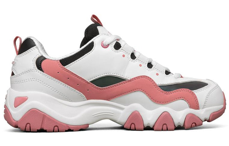 (WMNS) Skechers D'lites 2.0 Running Shoes White/Black/Pink 66666324-PKMT