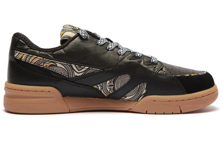 (WMNS) Li-Ning Deluxe Low 'Black White Khaki' AZGS046-3