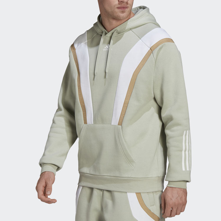 Men's adidas Sw Fl Hoddie Contrasting Colors Sports Green HP1896