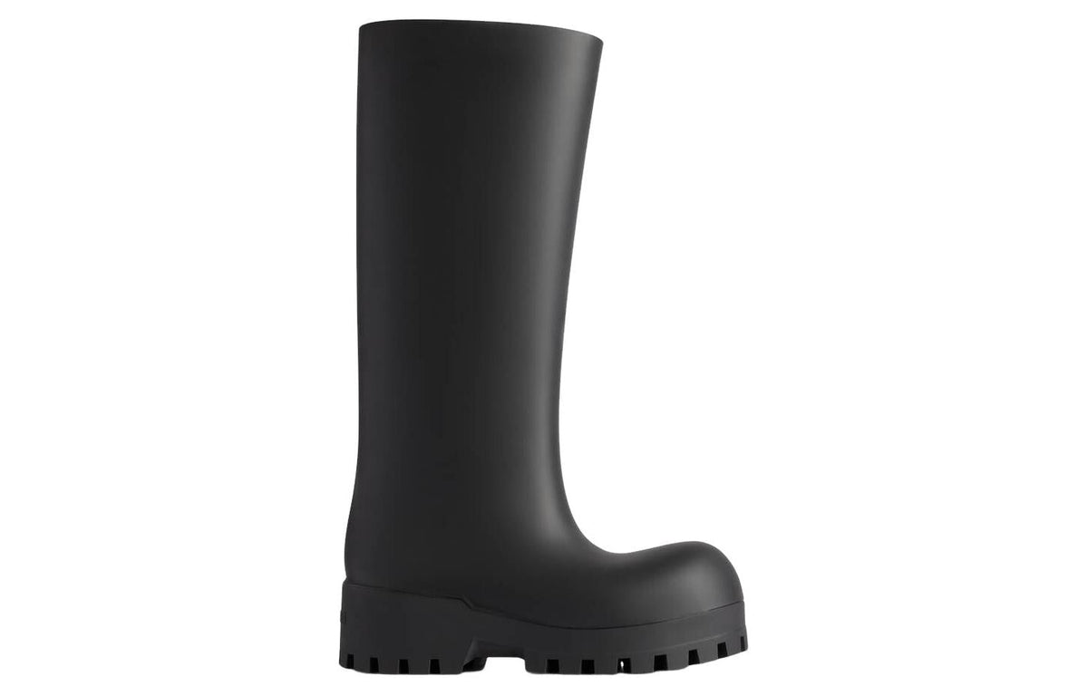 (WMNS) Balenciaga Bulldozer Rainboots 'Black Rubber' 775969W1SA11000