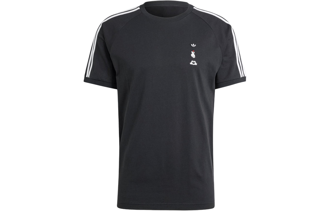 adidas Mickey Mouse x Originals 3-Stripes Tee Asia Sizing 'Black' IY2272