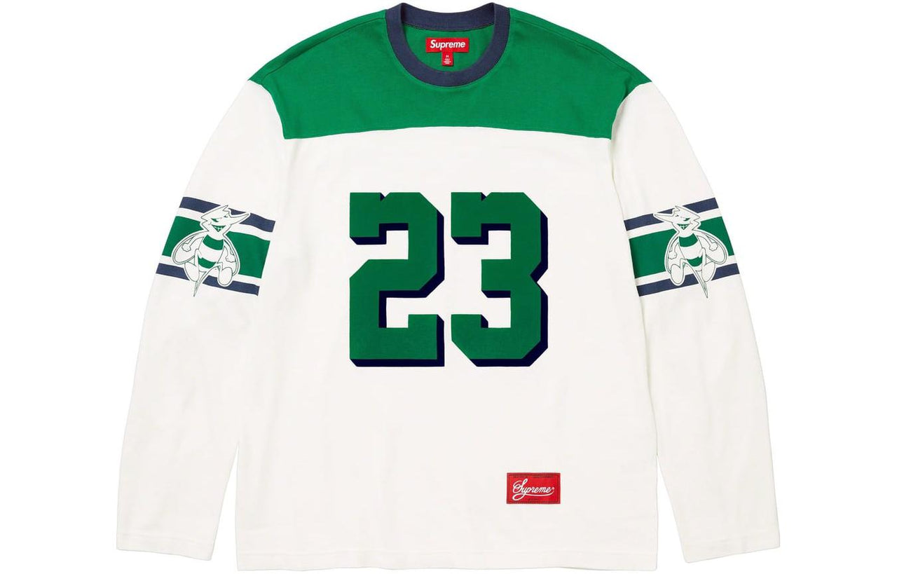 Supreme FW23 Week11 Bumblebee Long Sleeve Jersey 'Green' SUP-FW23-189