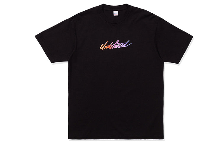UNDEFEATED Dunk Tee Black Letter Applique Tee Unisex Black 80094-BLACK