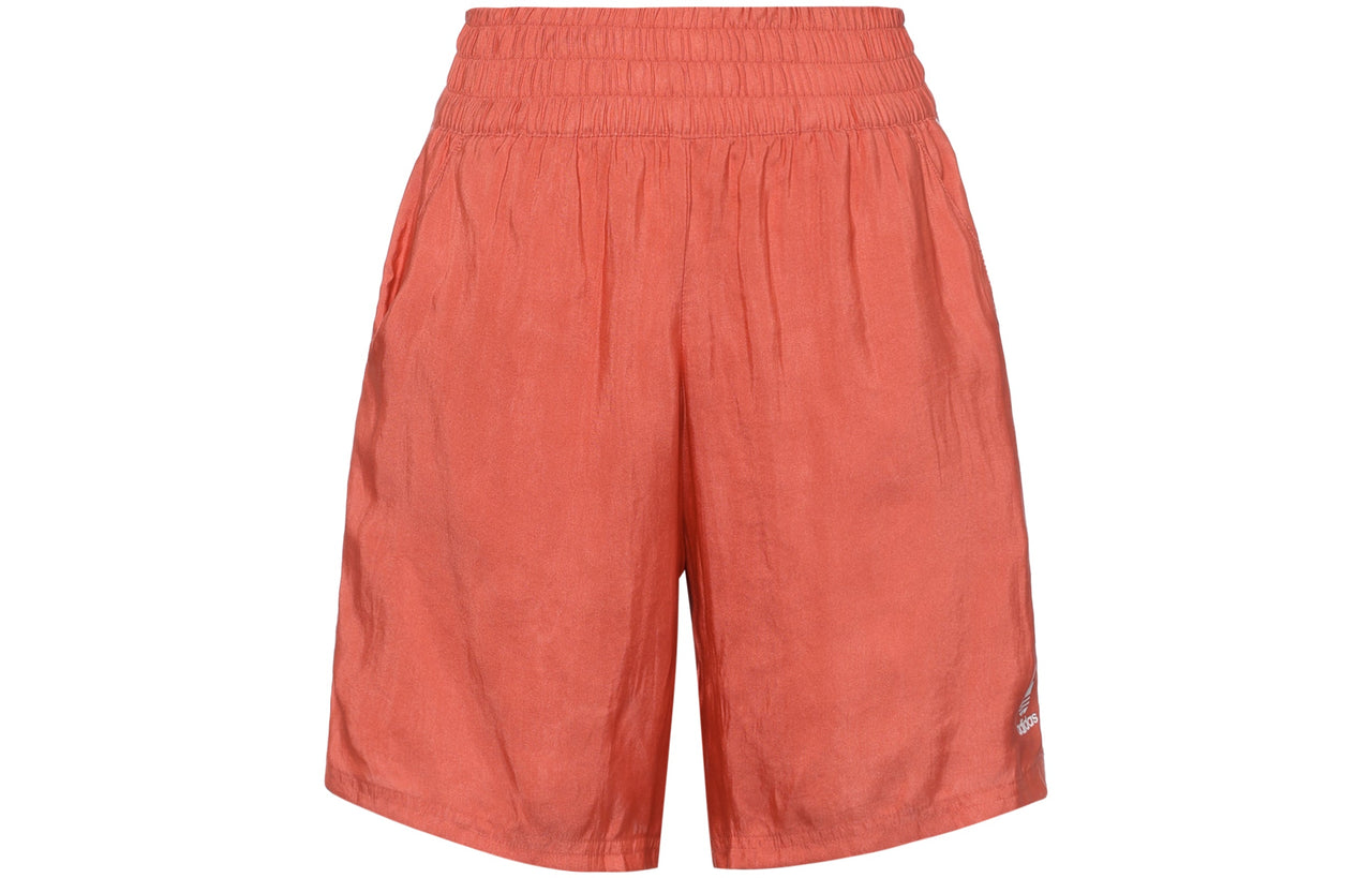 (WMNS) adidas originals Satin Sports Red Shorts FM2631