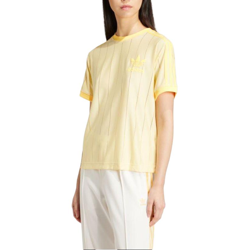 (WMNS) adidas Originals 3-Stripes T-Shirt Asia Sizing 'Yellow' IT9869