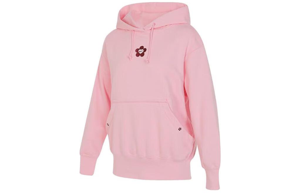 (WMNS) Nike AS NSW VDAY FLC Hoodie GCEL 'Pink' HF1135-631