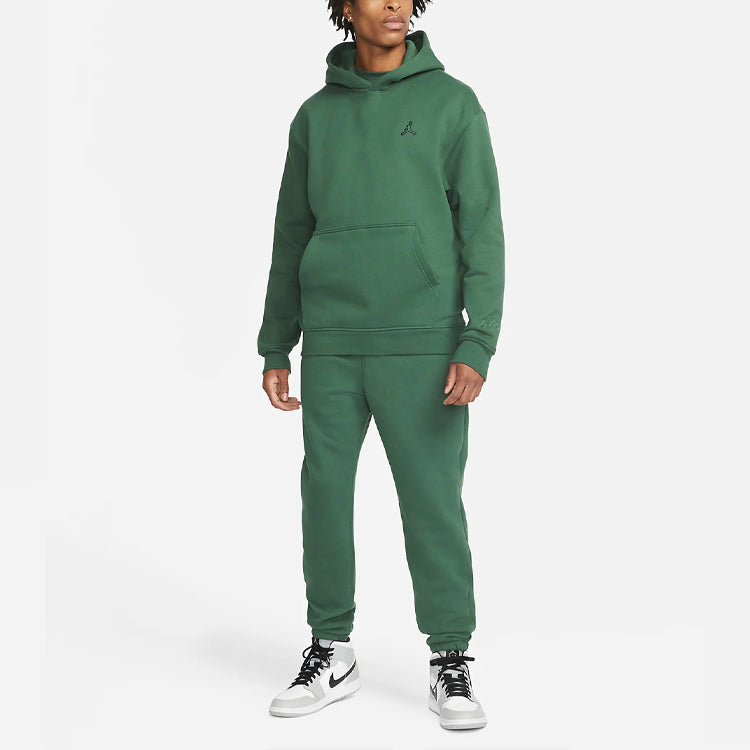 Air Jordan Embroidered Logo Sports Fleece Hoodie 'Green' DA9818-333