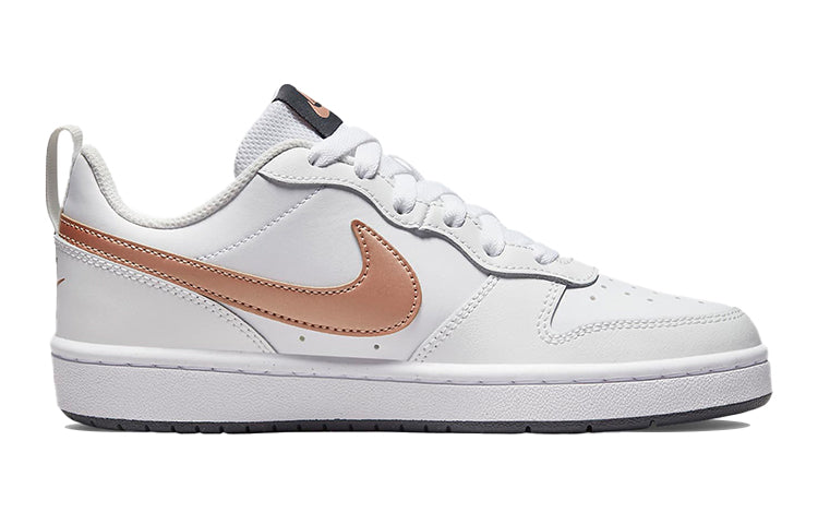 (GS) Nike Court Borough Low 2 'White Metallic Red Bronze' BQ5448-116