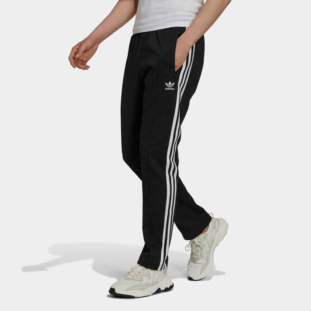 adidas originals Solid Color Stripe Logo Straight Casual Sports Pants/Trousers/Joggers Unisex Black H09115