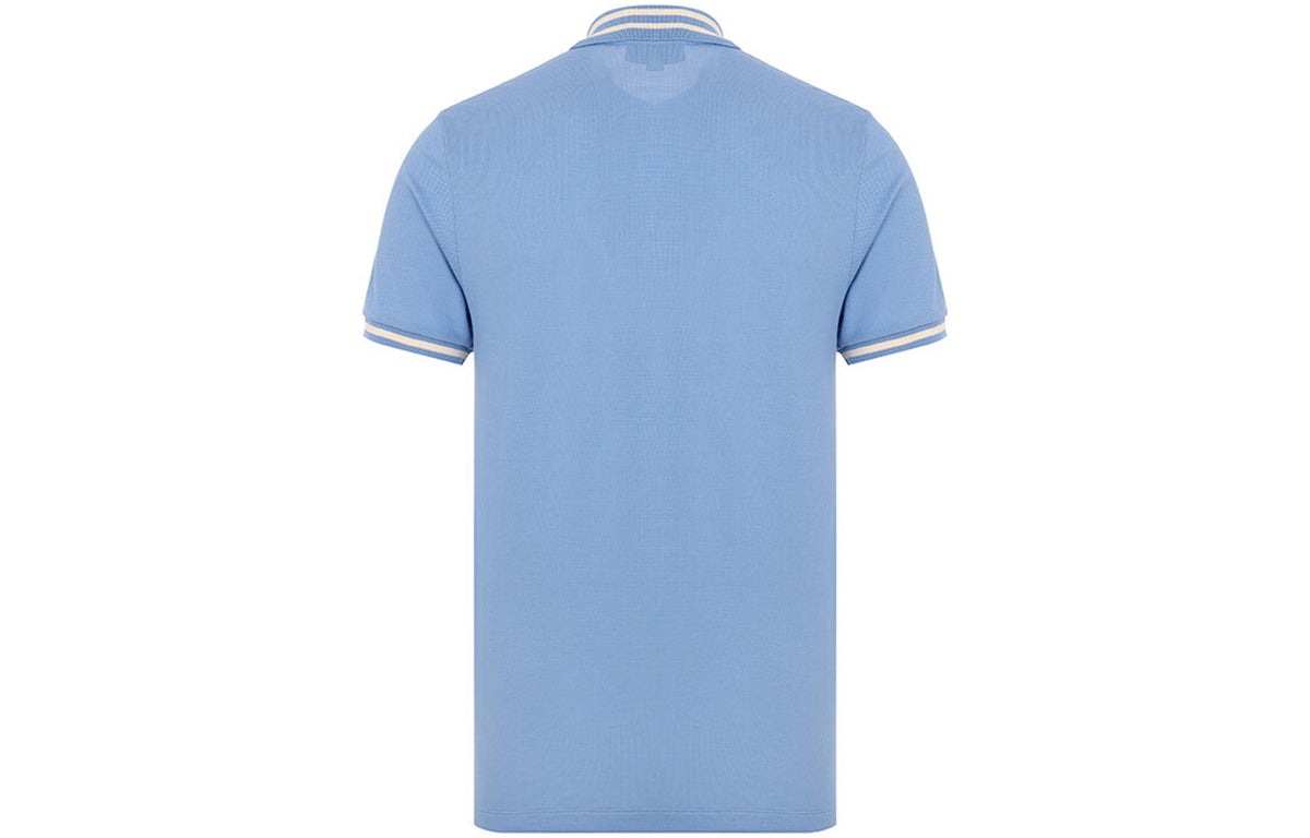 Gucci MENS Bee And Star Embroidered Short Sleeve Polo Shirt Blue 431039-X5B55-4721