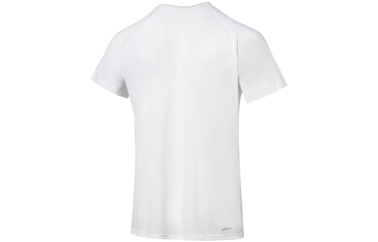 adidas AEROREADY Designed To Move Motion Sport Motion Logo Tee 'White Black' H28785