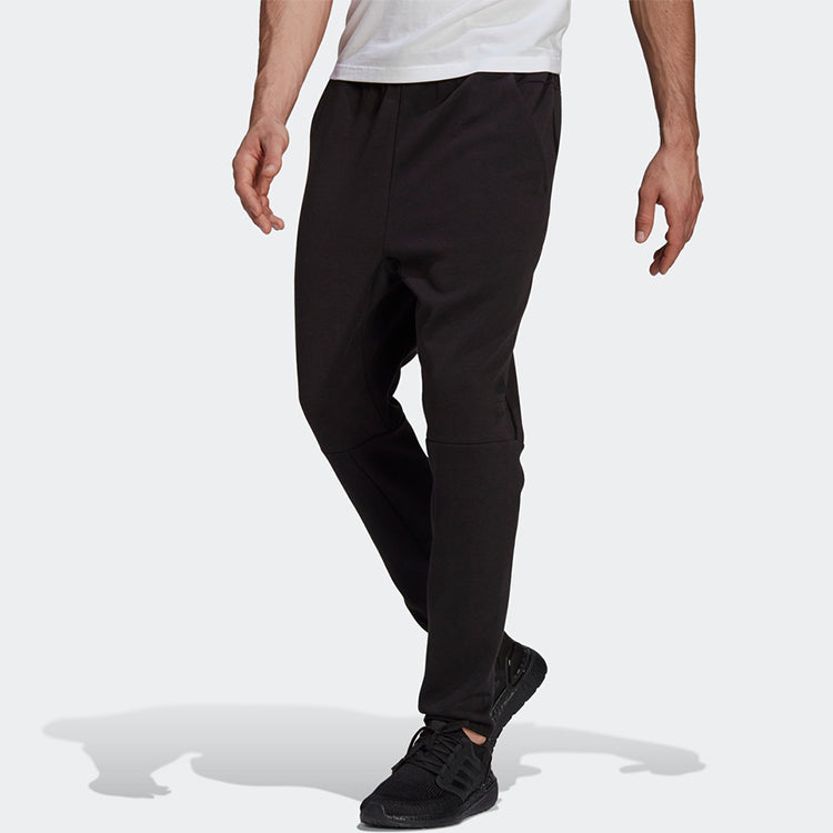 adidas Alphabet Splicing Lacing Sports Pants Black H31035