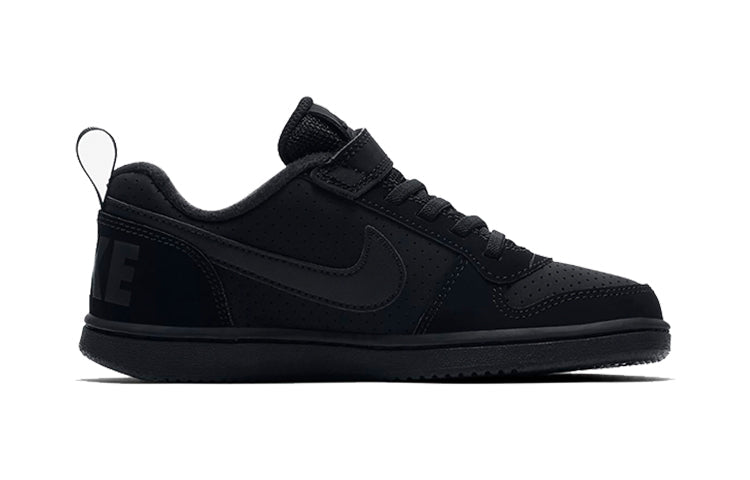 (PS) Nike Court Borough Low 'Triple Black' 870025-001