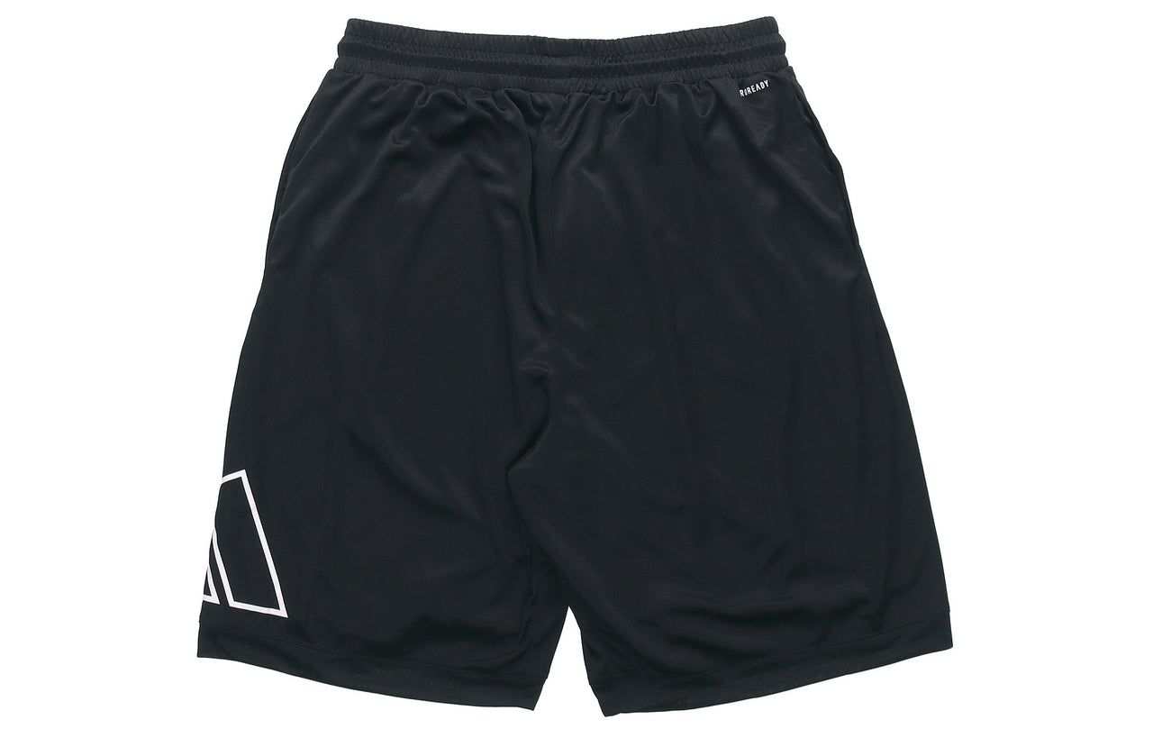 adidas Big Logo Short Basketball game Sports Shorts Black GT3018