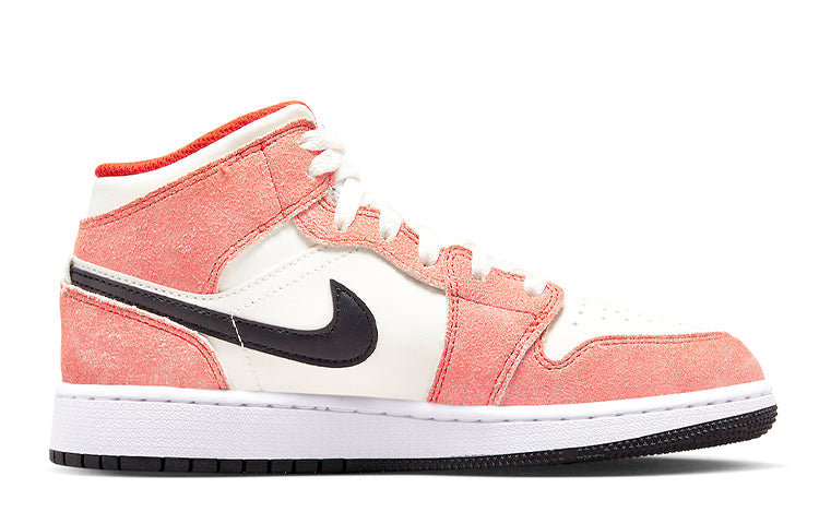 (GS) Air Jordan 1 Mid SE 'Orange Suede' DV1336-800