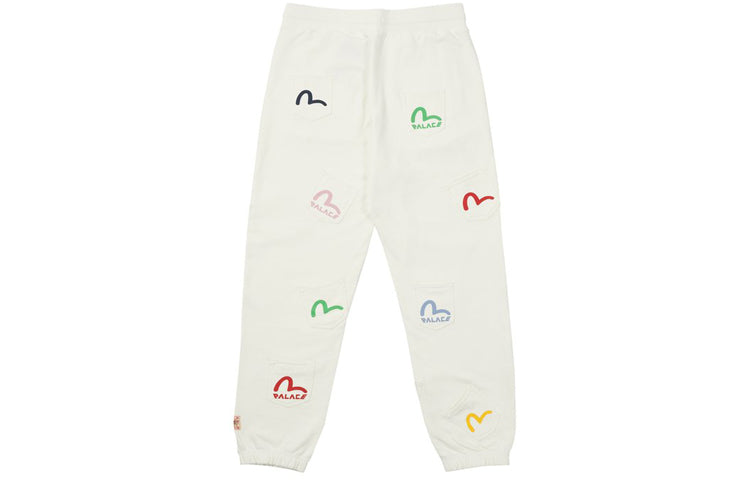 Palace x Evisu Multi Pocket Jogger 'Egret' P21EVJG004