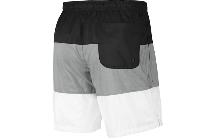 Nike Sportswear City Edition Multicolor Woven Breathable Casual Shorts Black White Gray CJ4488-010
