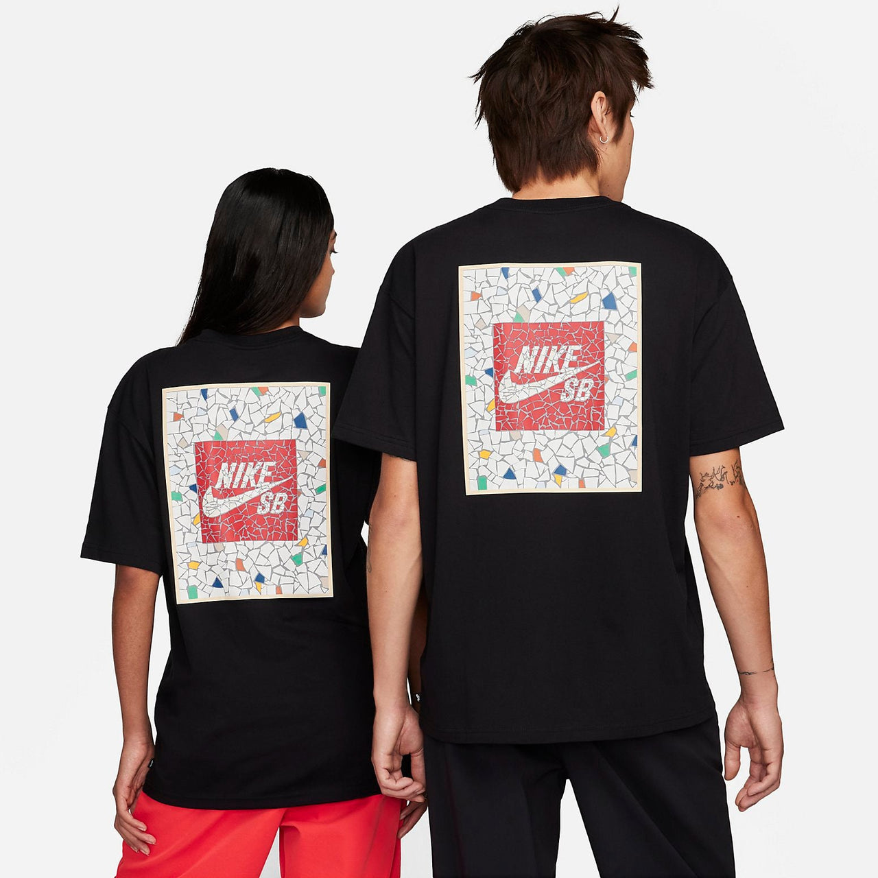 Nike SB Mosaic T-Shirt 'Black' FJ1157-010