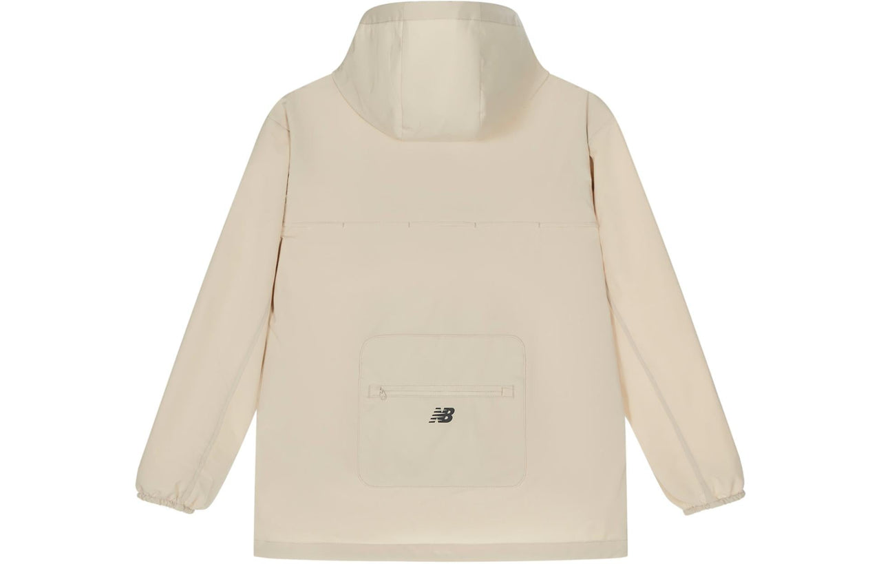 New Balance Woven Hooded Jacket 'Beige' NAE24151-LB