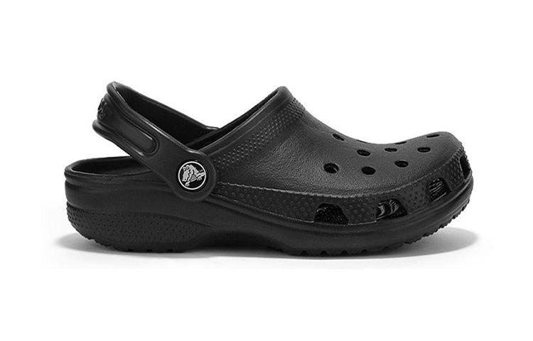 (PS) Crocs Classic Minimalistic Casual Outdoor Beach Black Sandals 204536-001