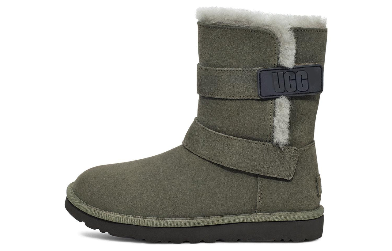 (WMNS) UGG Bailey Graphic Logo Strap Boot 'Olive Green' 1137074-FRSN