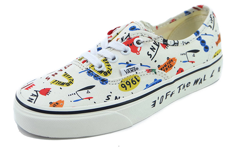 Vans Authentic Low Tops Skateboarding Shoes Creamy White Creamwhite VN000QERYQ1