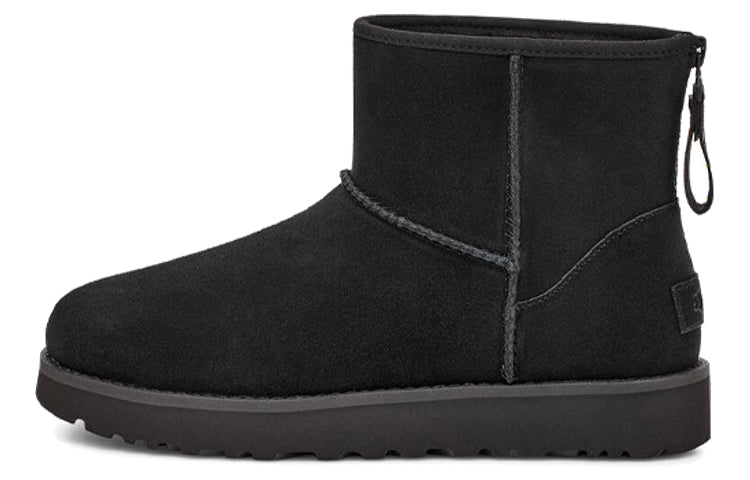 (WMNS) UGG Classic Mini Logo Zip 'Black' 1122671-BLK