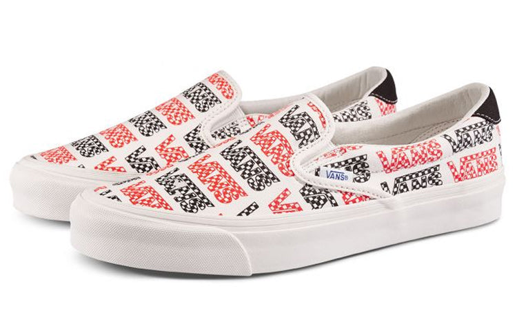 Vans Slip-On 59 LX 'Racing Red Logo Checkerboard' VN0A4BVDVZC