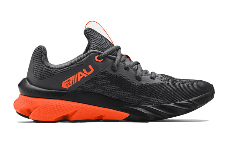 (GS) Under Armour Charged Scramjet 3 Sports Shoes Black/Orange 3022611-101