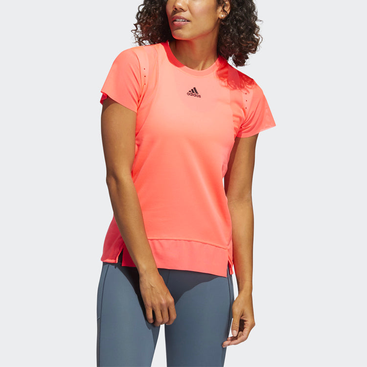 (WMNS) adidas Training Round Neck Sports Running Short Sleeve Pink T-Shirt GL6923