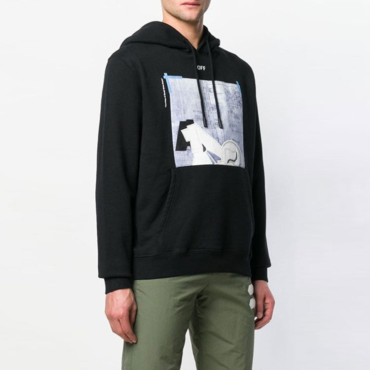 Off-White SS19 Blueprint Print Sweatshirt OMBB034R19B970081088