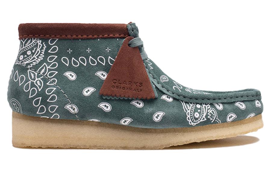 Clarks Wallabee Boots 'Green Paisley' 26168803