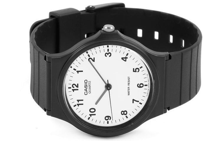 CASIO Collection Unisex Black White Analog MQ-24-7BLL