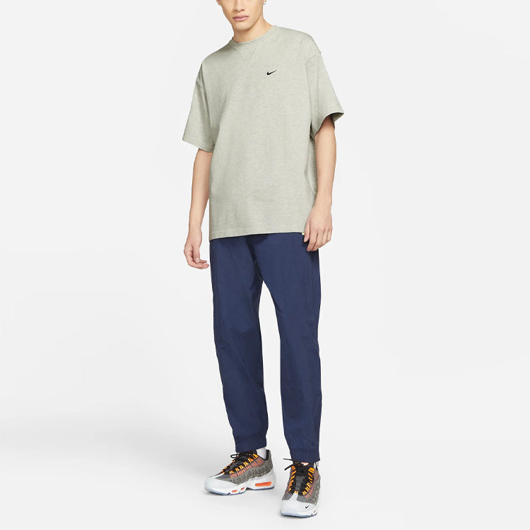 Nike x Kim Jones Crossover Air Logo Alphabet Round Neck Short Sleeve Gray T-Shirt DC9987-050