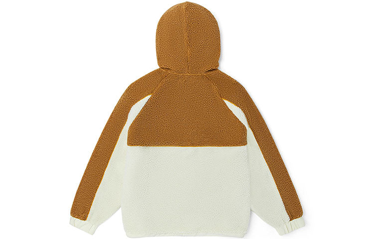 (WMNS) Vans Casual Half-Zip Hoodie 'Brown White' VN0A5F6E3KS