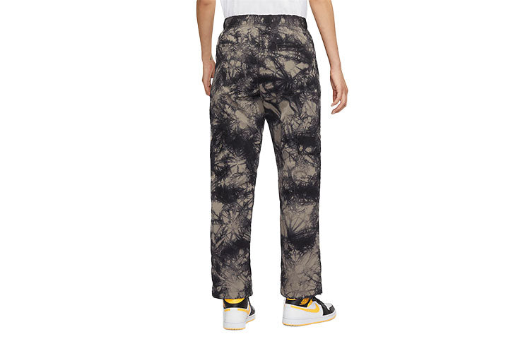 (WMNS) Air Jordan (Her)itage Tie Dye Lacing Straight Long Pants/Pants Olive Grey DM5232-040