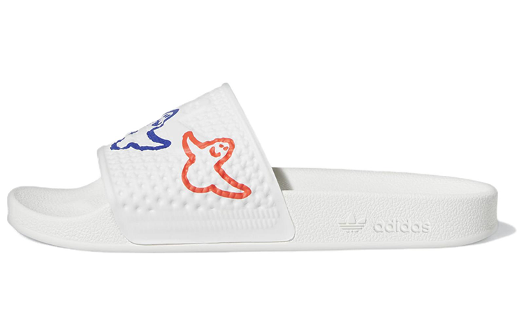 adidas Shmoofoil Slides 'Cloud White Red Pulse Mint' HQ2034