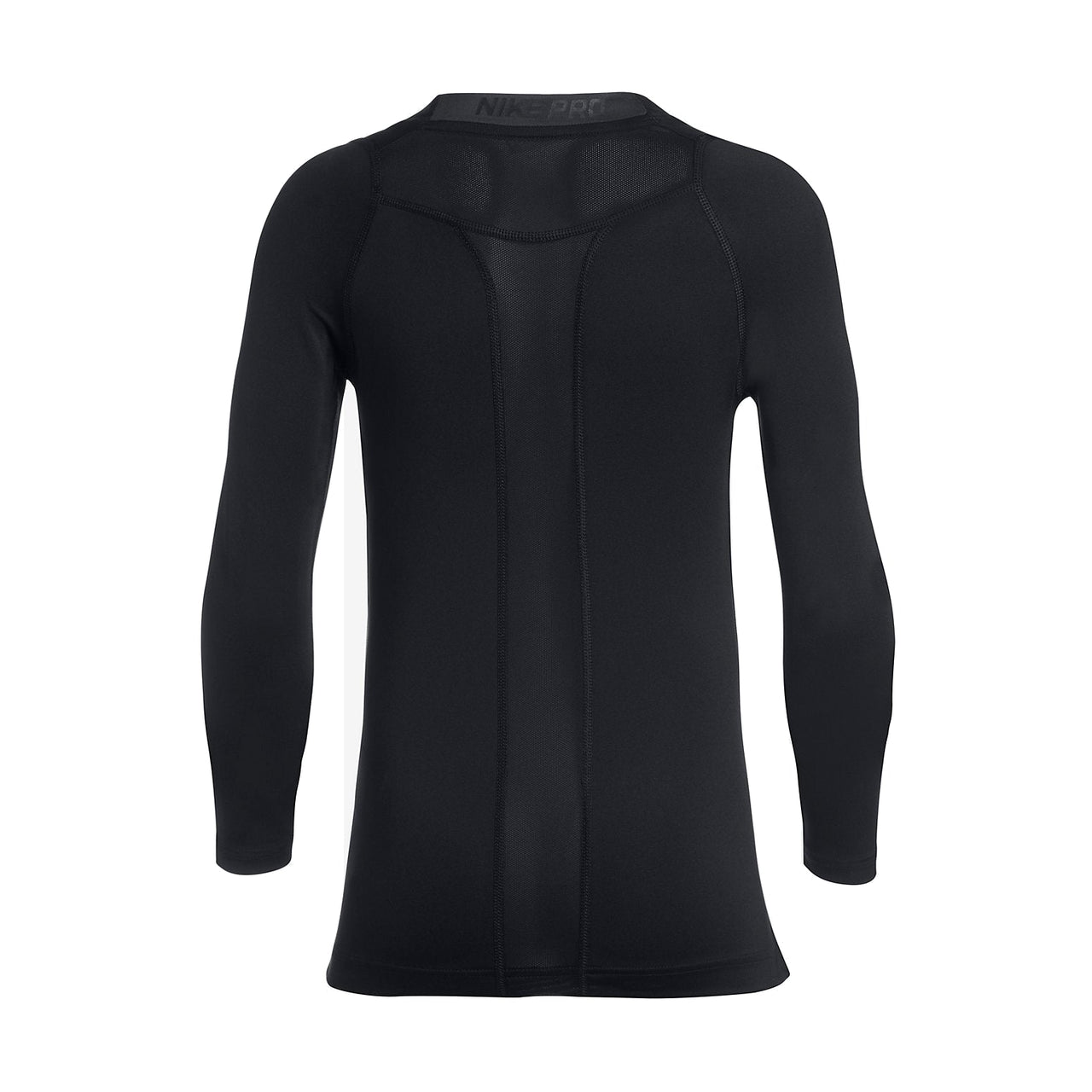 Nike Front Swoosh Long Sleeves Tee 'Black White' 726460-010