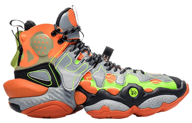 Li-Ning Reburn Ace Mid New York Fashion Week 'Orange Green Black' AGBP091-12