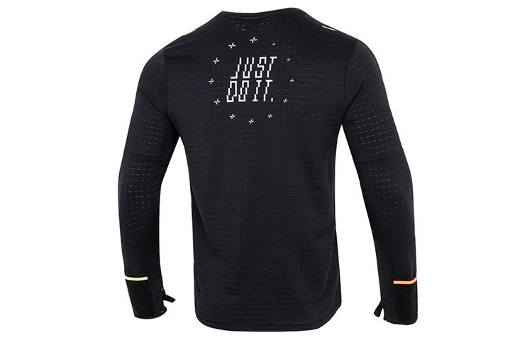 Nike M Nk TF Turf Rpl Elmnt Crew Tip Tee 'Black White' FB1829-010