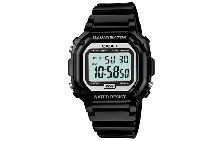 CASIO Waterproof Unisex Mens Black Digital F-108WHC-1A