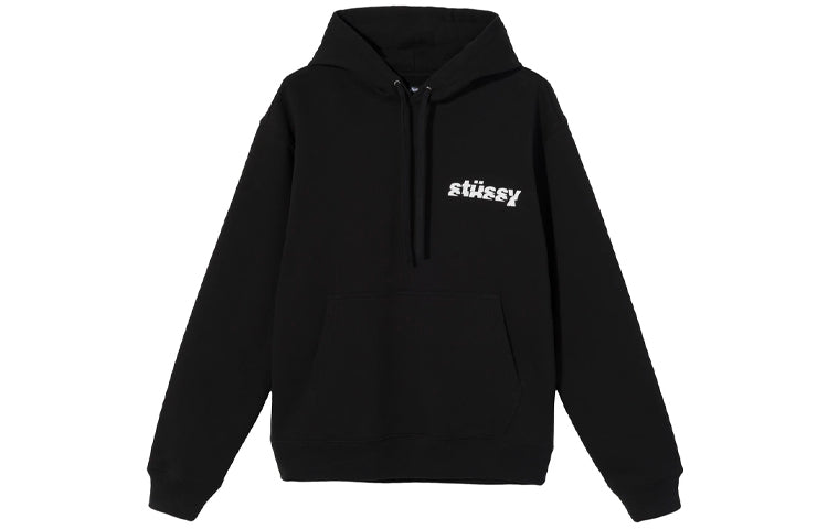 Stussy Back Alphabet Earth Pattern Unisex Black 318038