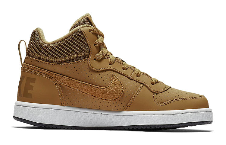 (GS) Nike Court Borough Mid 'Yellow Wheat' 839977-701