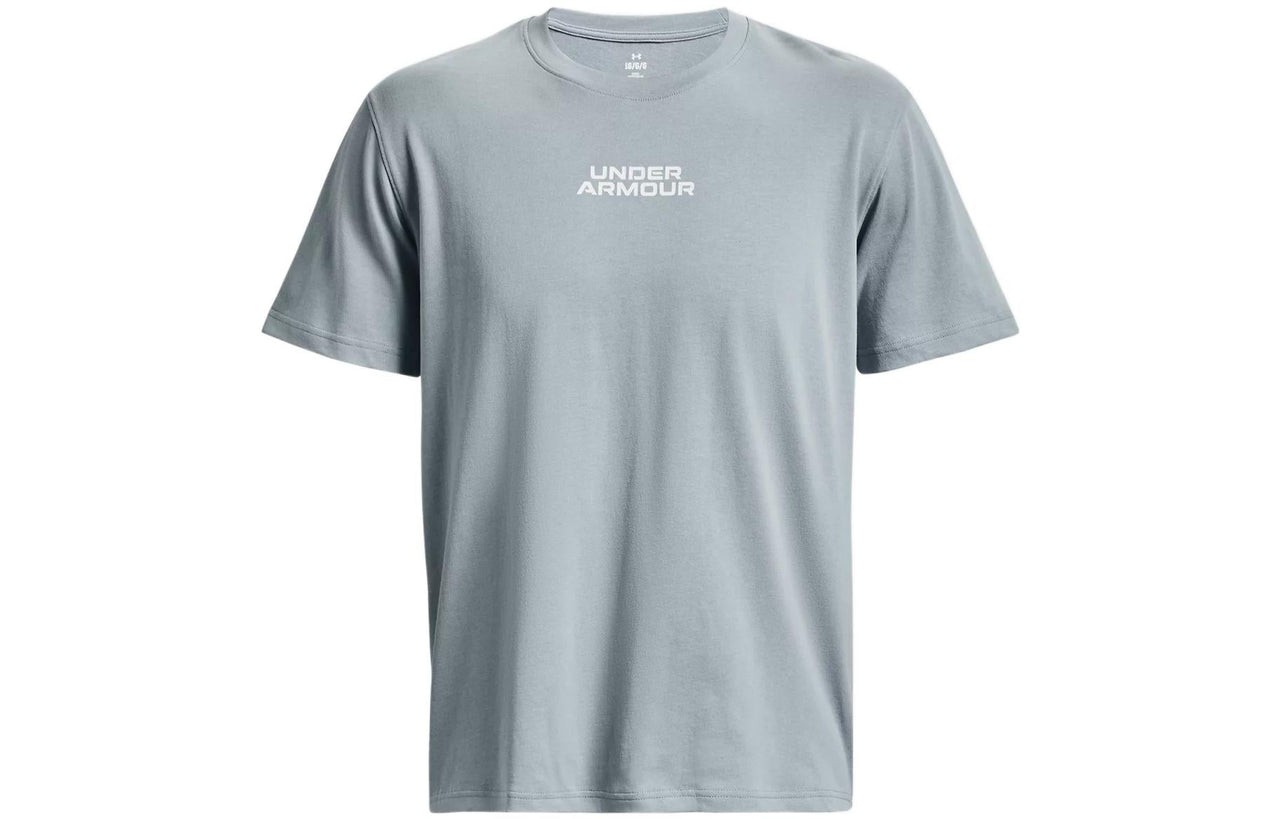 Under Armour Outline Heavyweight T-shirt 'Grey Blue' 1379109-465