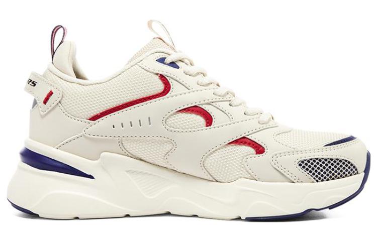 (WMNS) Skechers Bob's Bamina 'Beige Red Blue' 117361-NTNV