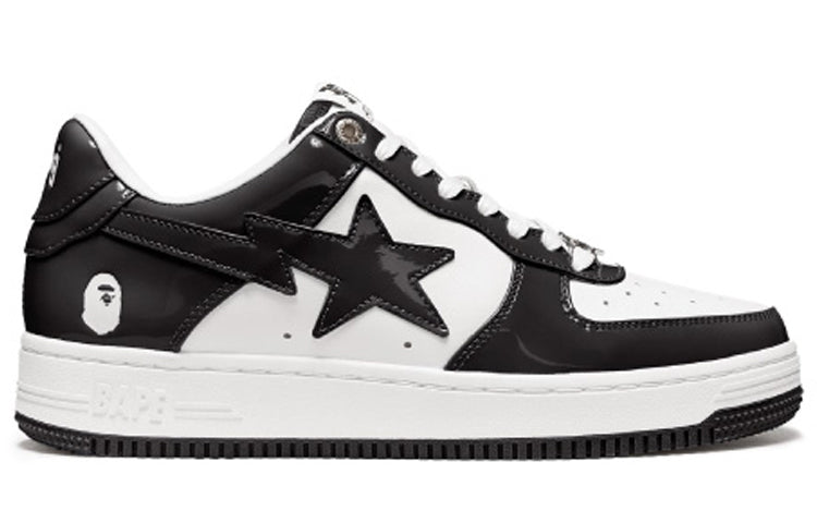 A BATHING APE Bape Sta Low 'Black White' 1H70-191-001-BW